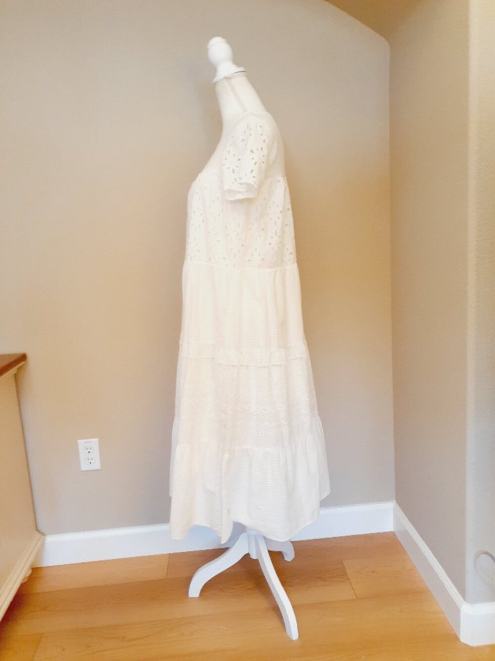 Zara Cotton Tiered Dress - Picture 8 of 15